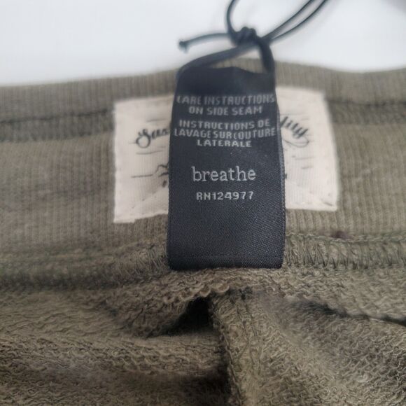 Prana Ankle Pant Sage Camo Green Print Hemp Relaxed Fit Pockets Women's XL NWT - Picture 8 of 16